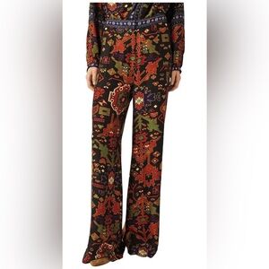 ba&sh Multicolor Patterned Silk Pants